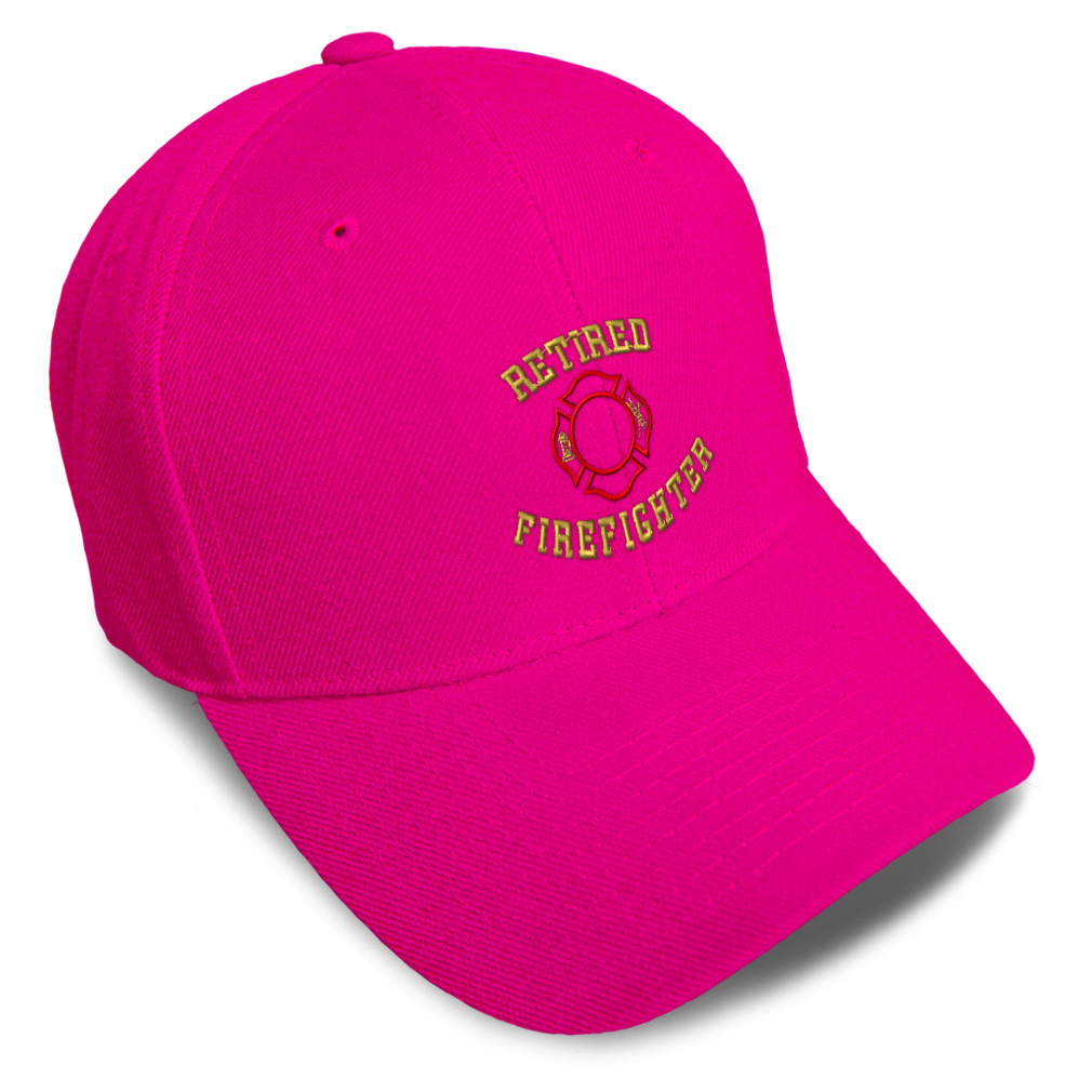 Baseball Cap Retired Firefighter Fireman Embroidery Dad Hats for Men & Women - Picture 14 of 41
