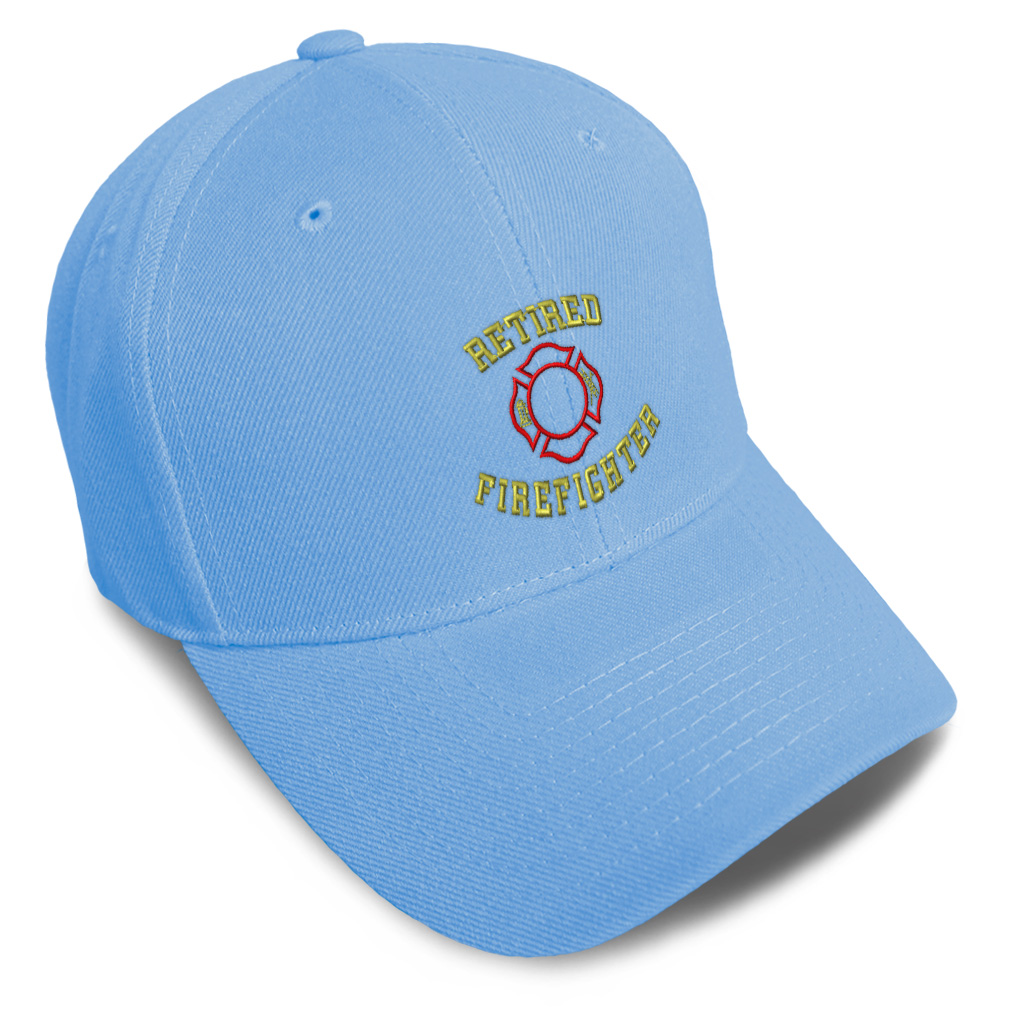 Baseball Cap Retired Firefighter Fireman Embroidery Dad Hats for Men & Women - Picture 20 of 41