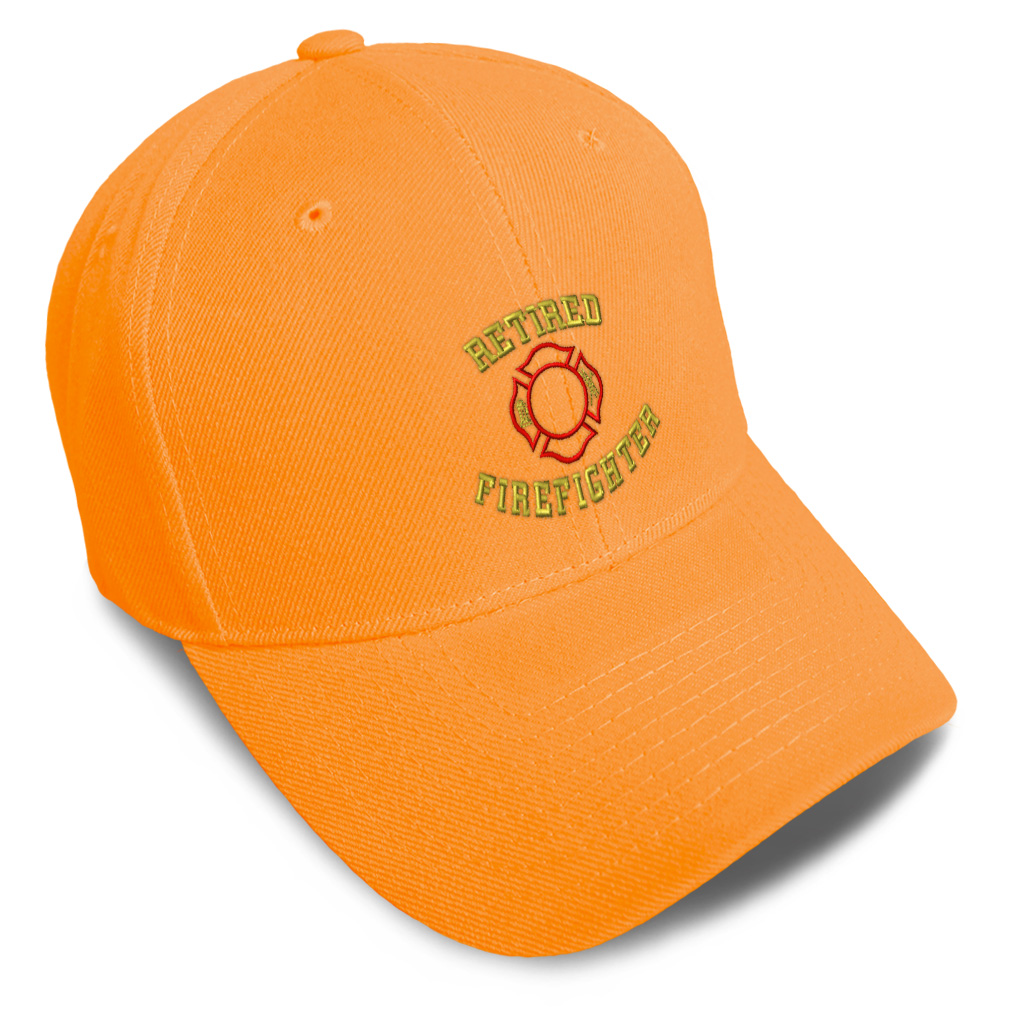 Baseball Cap Retired Firefighter Fireman Embroidery Dad Hats for Men & Women - Picture 24 of 41