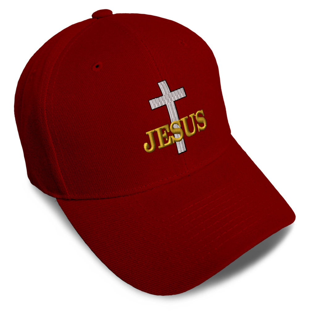 Baseball Cap Christian Cross, Jesus Embroidery Dad Hats for Men & Women 1 Size - Picture 36 of 41
