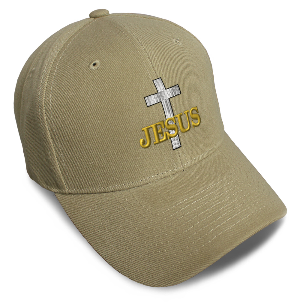 Baseball Cap Christian Cross, Jesus Embroidery Dad Hats for Men & Women 1 Size - Picture 16 of 41