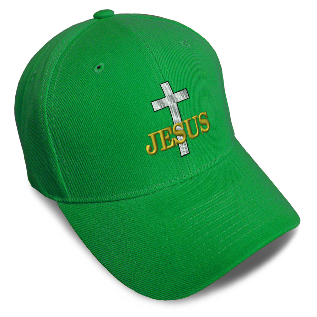Baseball Cap Christian Cross, Jesus Embroidery Dad Hats for Men & Women 1 Size - Picture 18 of 41
