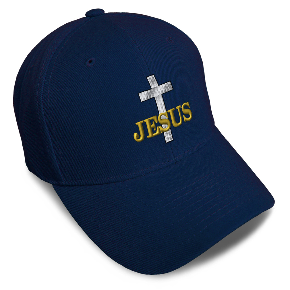 Baseball Cap Christian Cross, Jesus Embroidery Dad Hats for Men & Women 1 Size - Picture 22 of 41