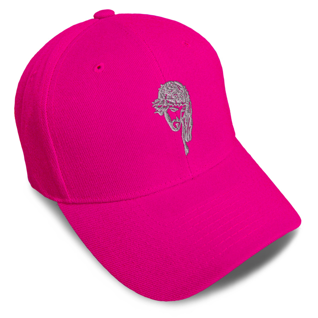 Baseball Cap Silver Jesus Christ Face Embroidery Dad Hats for Men & Women 1 Size - Picture 14 of 41