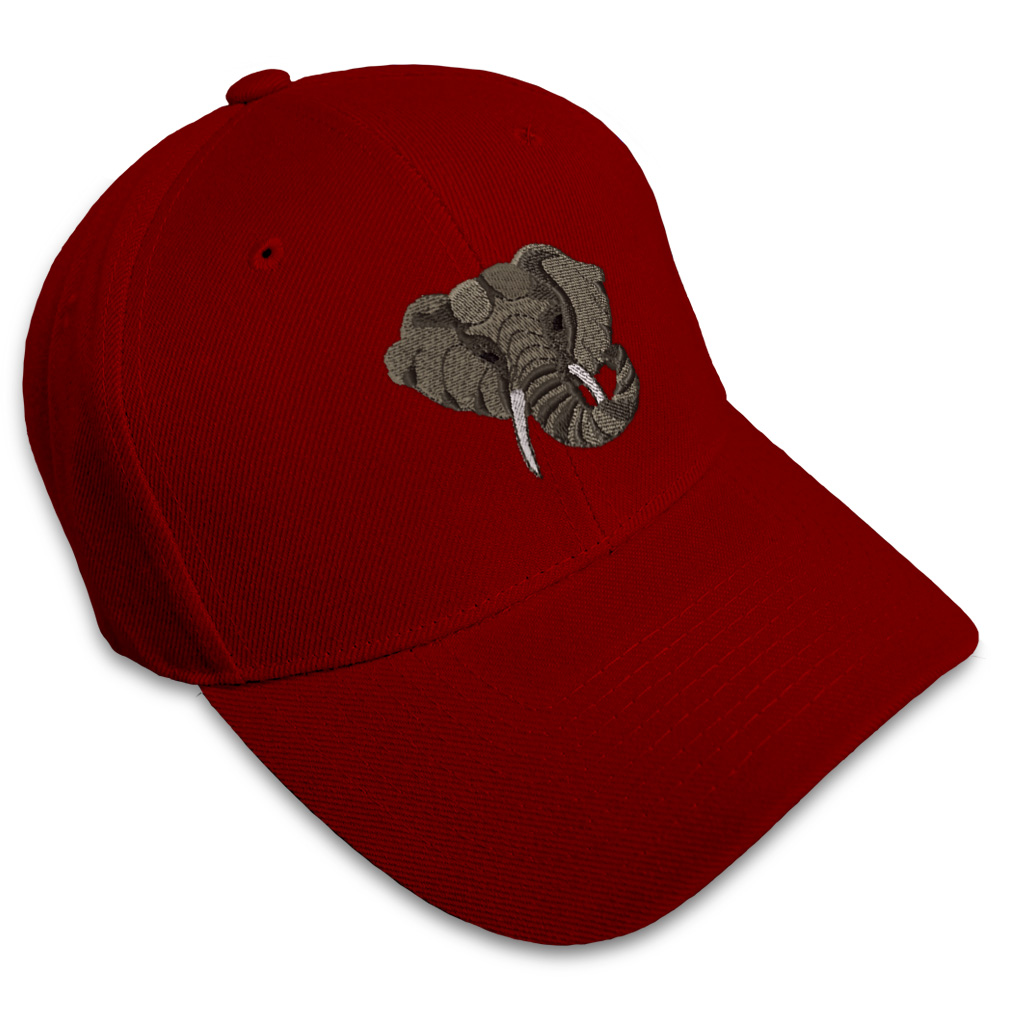 Baseball Cap Elephant Head Embroidery Acrylic Dad Hats for Men & Women 1 Size - Picture 36 of 41