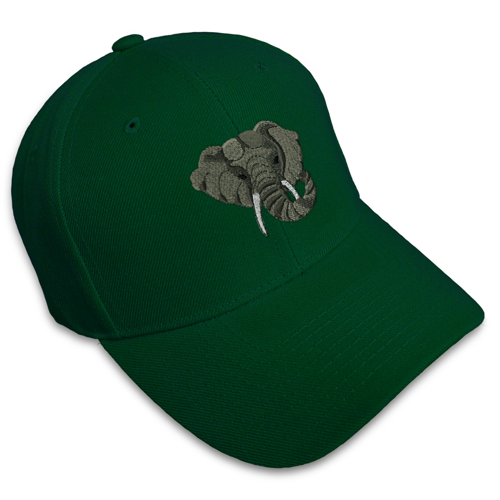 Baseball Cap Elephant Head Embroidery Acrylic Dad Hats for Men & Women 1 Size - Picture 10 of 41