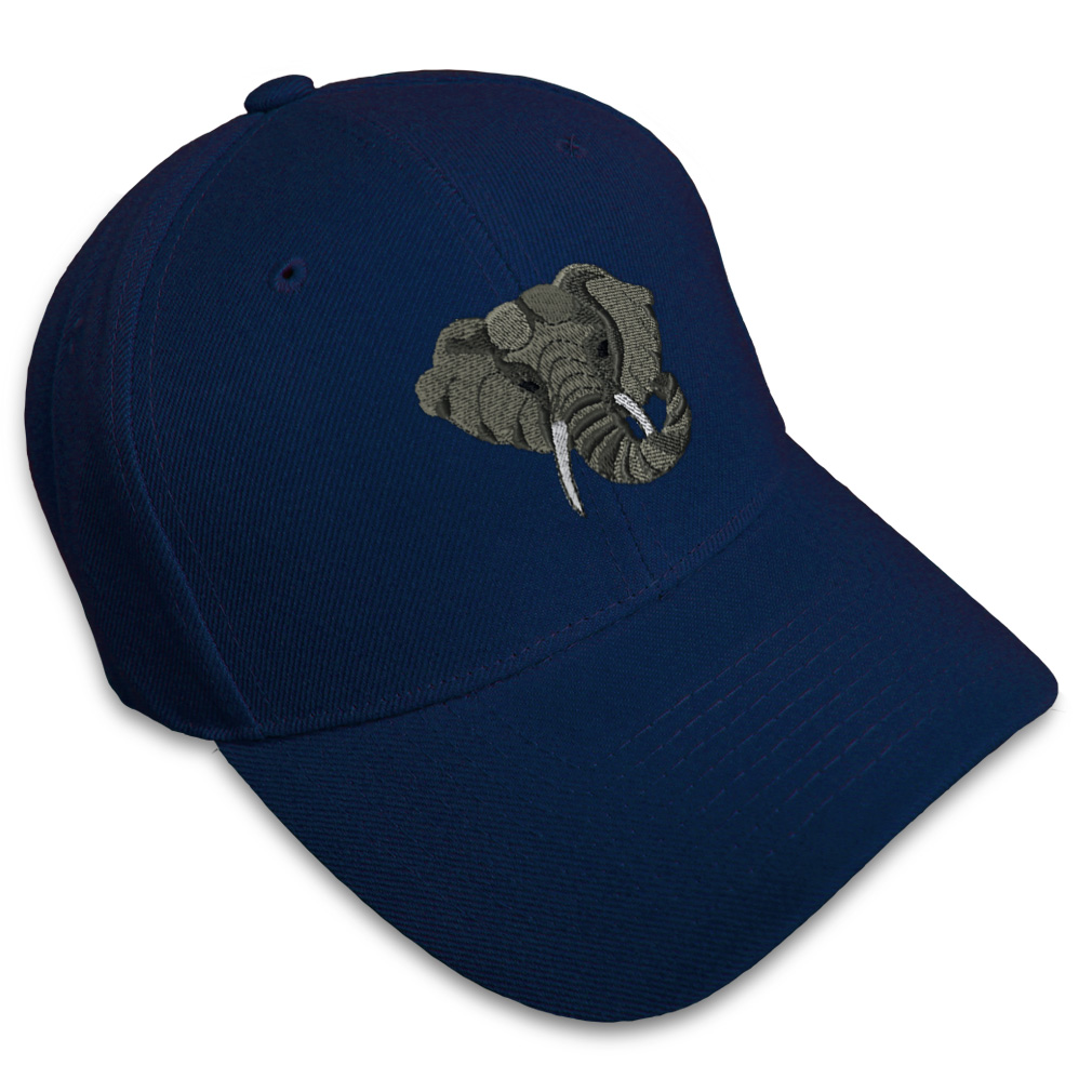 Baseball Cap Elephant Head Embroidery Acrylic Dad Hats for Men & Women 1 Size - Picture 22 of 41