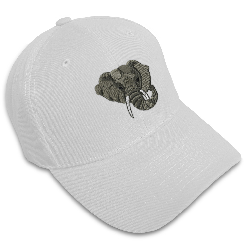 Baseball Cap Elephant Head Embroidery Acrylic Dad Hats for Men & Women 1 Size - Picture 34 of 41