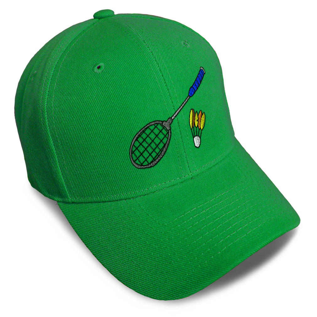 Baseball Cap Badminton Racket Olympics Acrylic Dad Hats for Men & Women ...