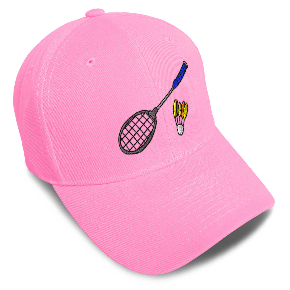 Baseball Cap Badminton Racket Olympics Acrylic Dad Hats for Men & Women ...