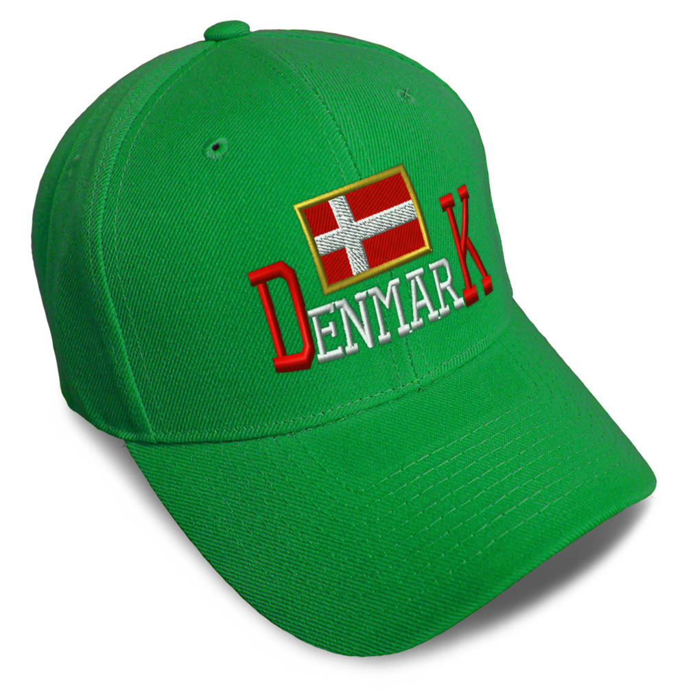 Baseball Cap Denmark Flag Danish A Embroidery Dad Hats for Men & Women ...
