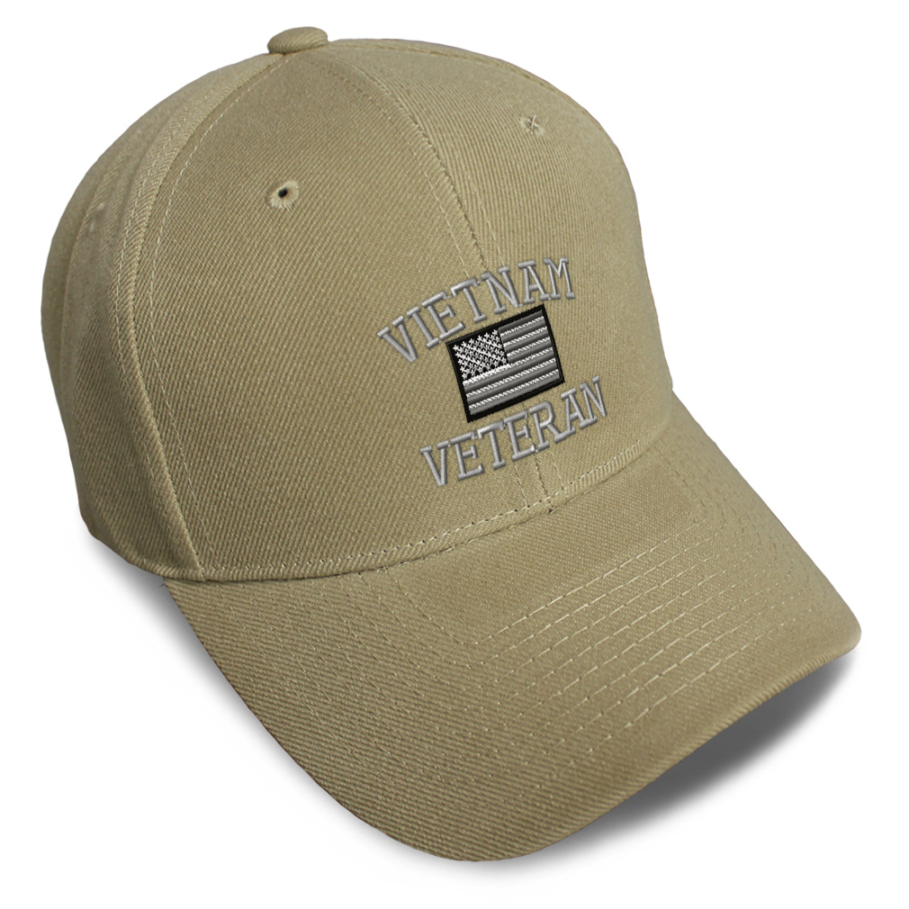 thumbnail interactive-video image 1 of Vietnam Veteran F Embroidery Dad Hat – Adjustable Baseball Cap For Men & Women 1 of 3