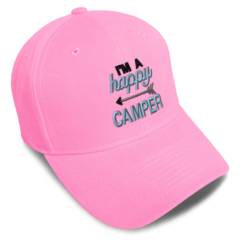 Pink Rv Hat Baseball Cap I'M A Happy Camper Style B Rv Fun Dad Hats for Men & Women ...