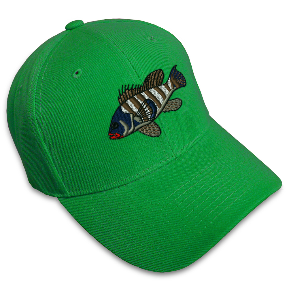 Sebass Cap Baseball Cap Sea Bass Embroidery Dad Hats for Men & Women Strap Closure ...