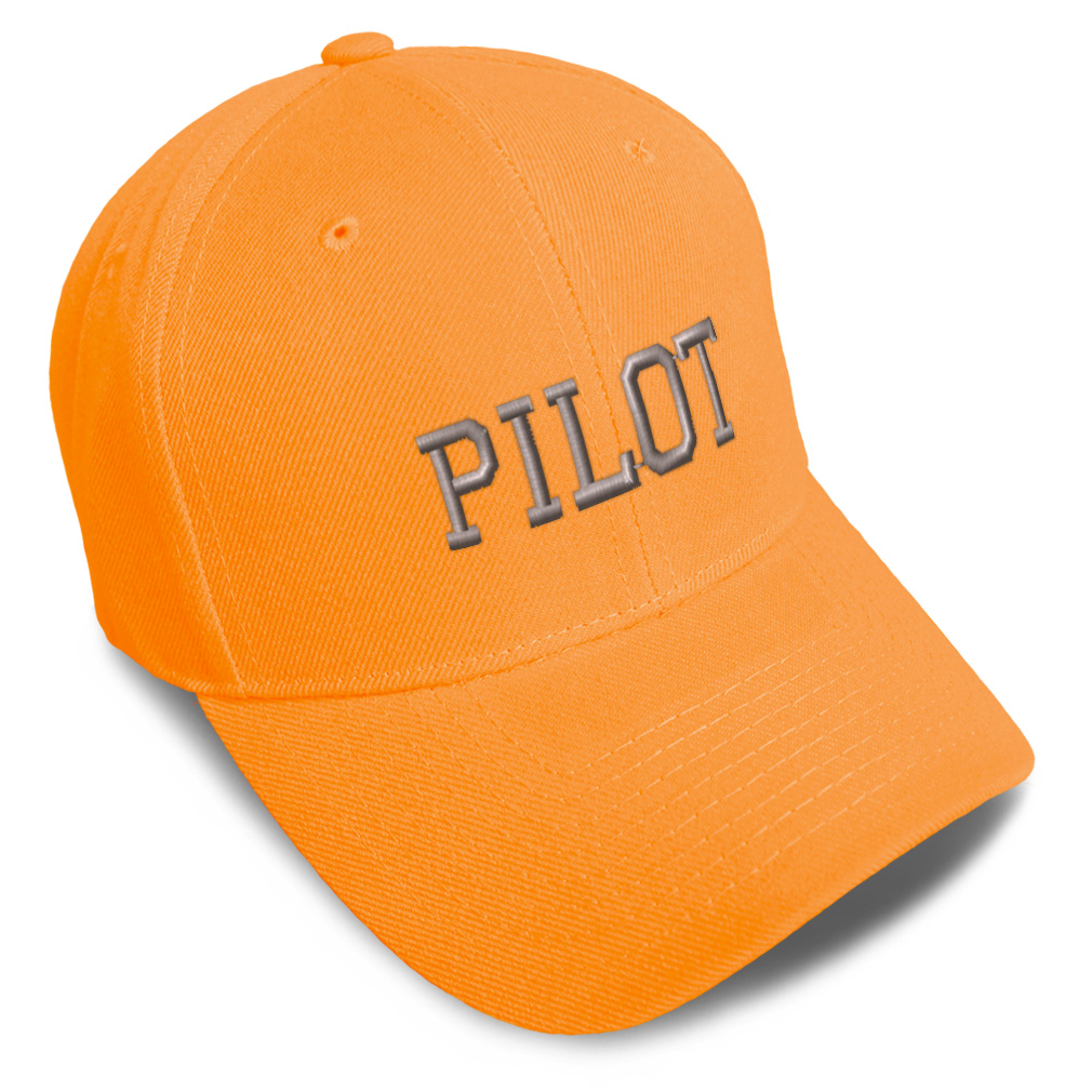 Baseball Cap Silver Letters Pilot Embroidery Pilot Dad Hats for Men ...